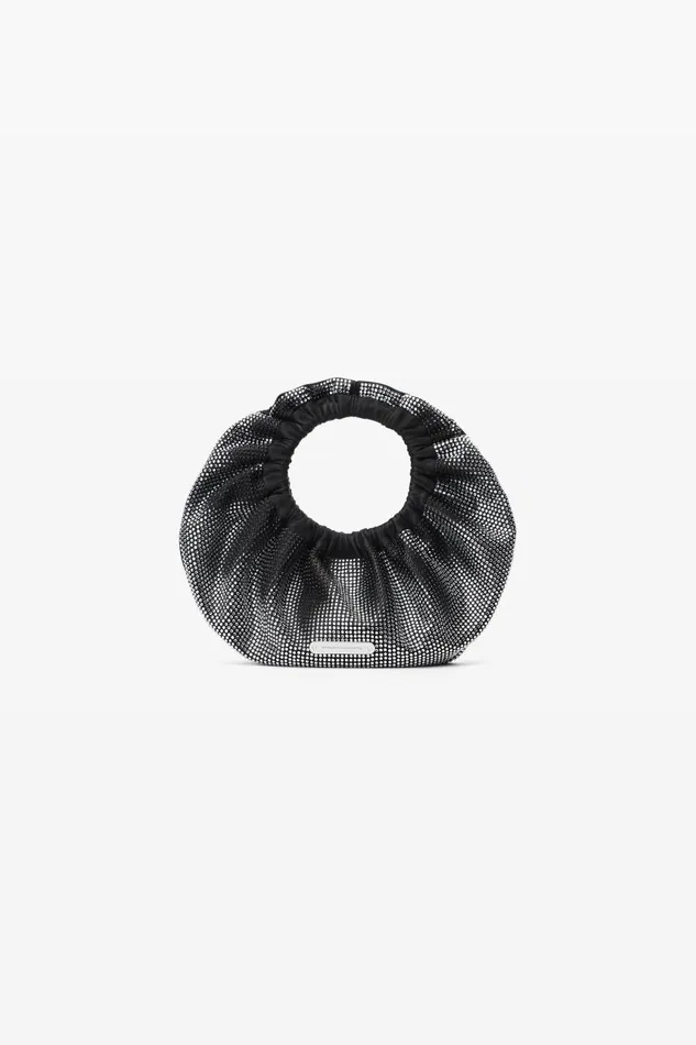 Alexander Wang Bags Women Crescent Mini Bag In Distressed Crystal Hotfix