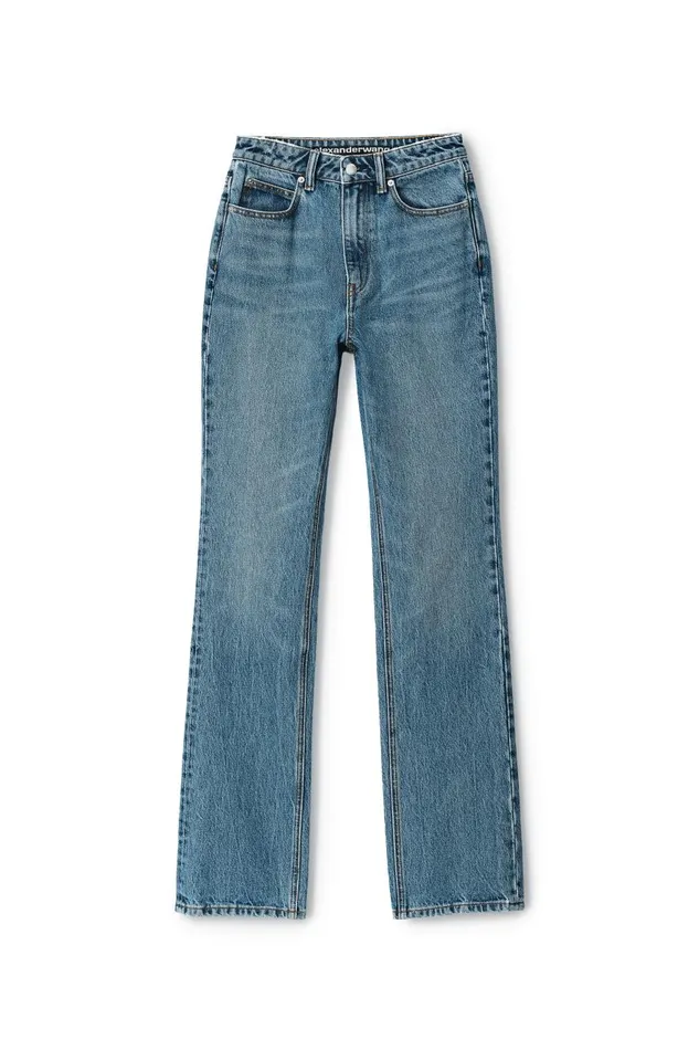 Alexander Wang Denim Women Fly HighRise Stacked Jeans