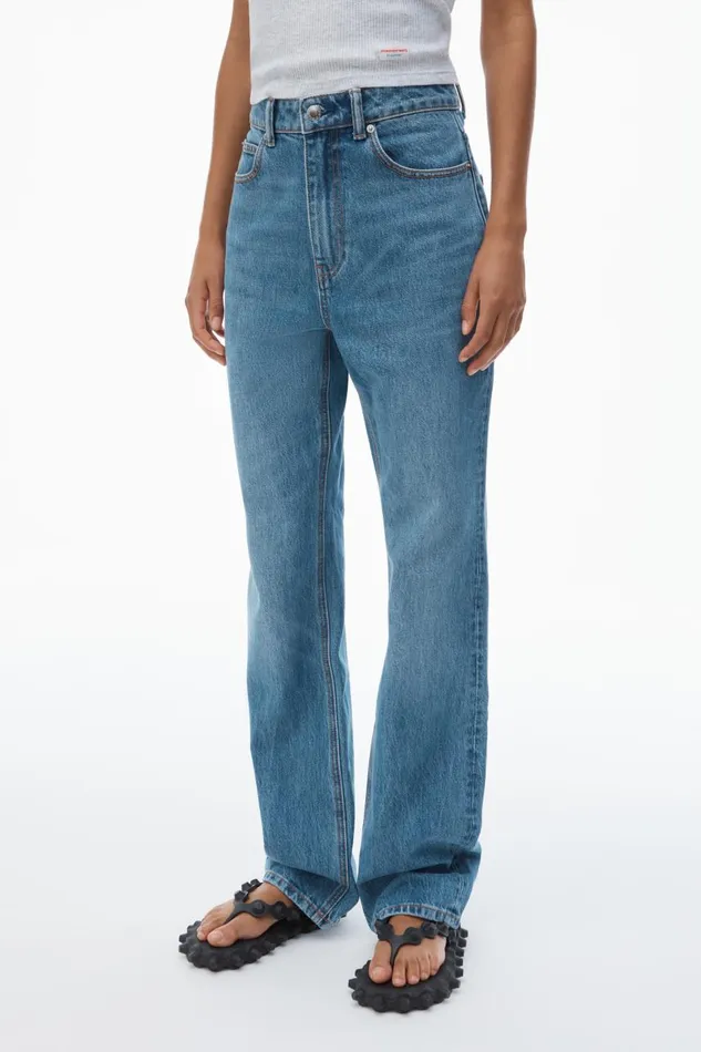 Alexander Wang Denim Women Fly HighRise Stacked Jeans