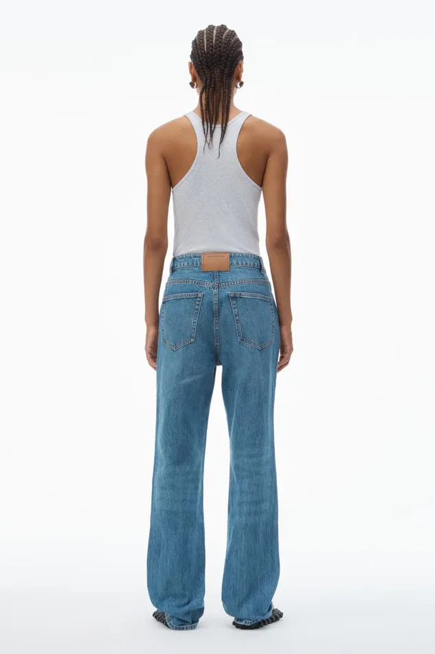 Alexander Wang Denim Women Fly HighRise Stacked Jeans