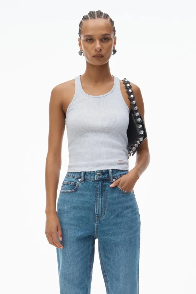 Alexander Wang Denim Women Fly HighRise Stacked Jeans