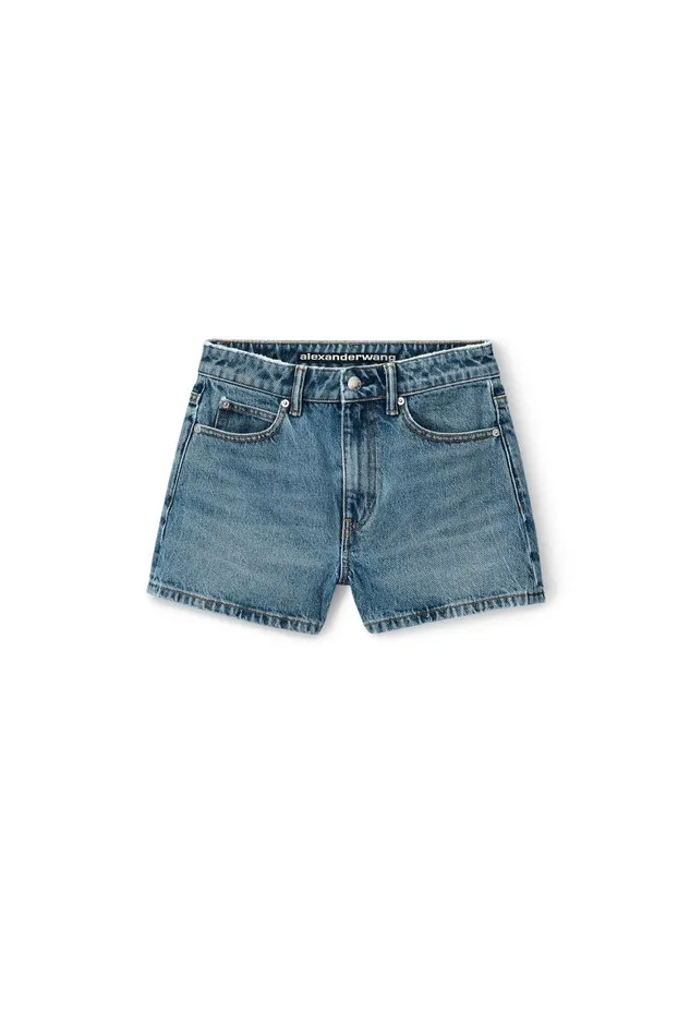 Alexander Wang Denim Women Shorty HighRise Short In Denim