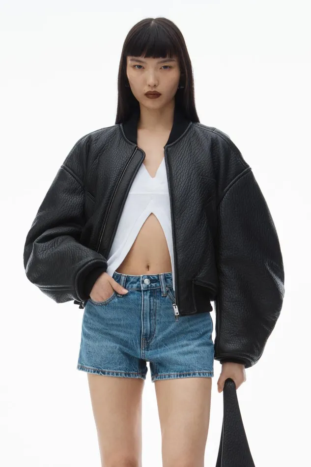 Alexander Wang Denim Women Shorty HighRise Short In Denim