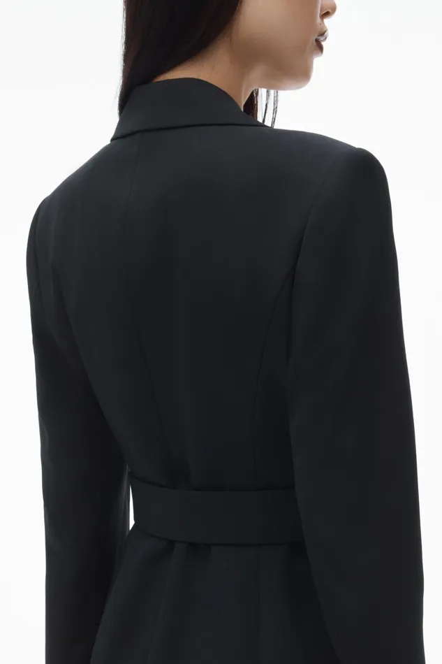 Alexander Wang Dresses Women Belted Blazer Dress In Wool Tailoring