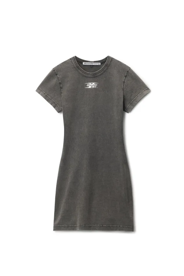 Alexander Wang Dresses Women Blade LogoEmbossed Minidress In Cotton