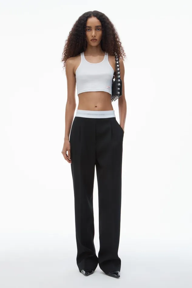Alexander Wang Pants Women Pleated Trouser In Wool Tailoring