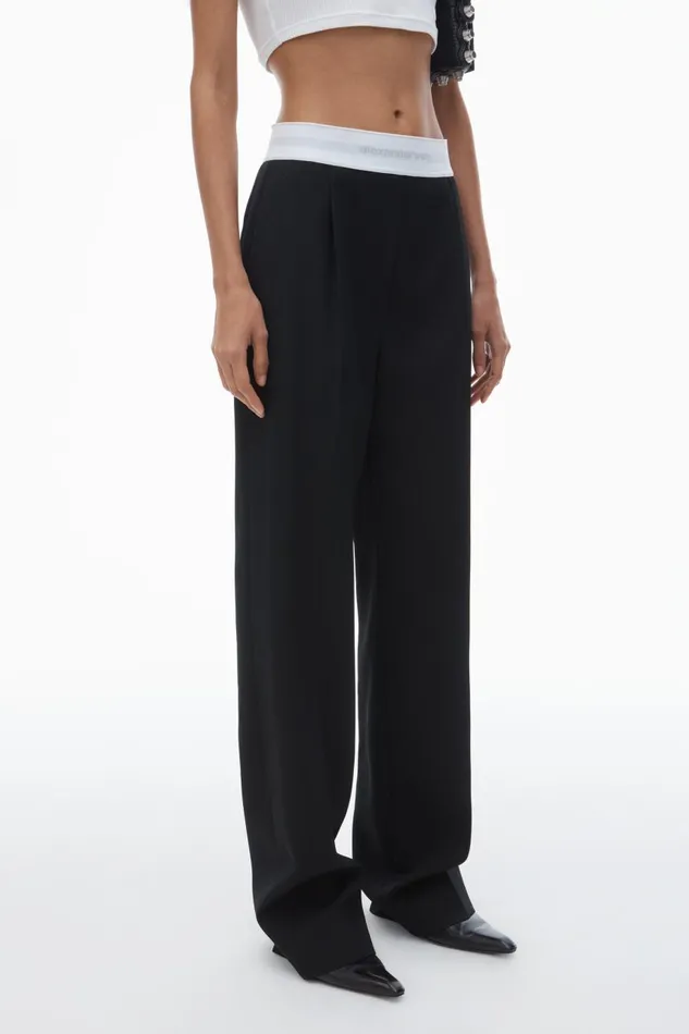 Alexander Wang Pants Women Pleated Trouser In Wool Tailoring
