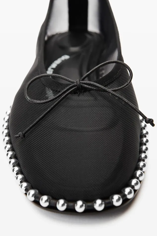 Alexander Wang Shoes Women Lina Ballchain Flat In Mesh