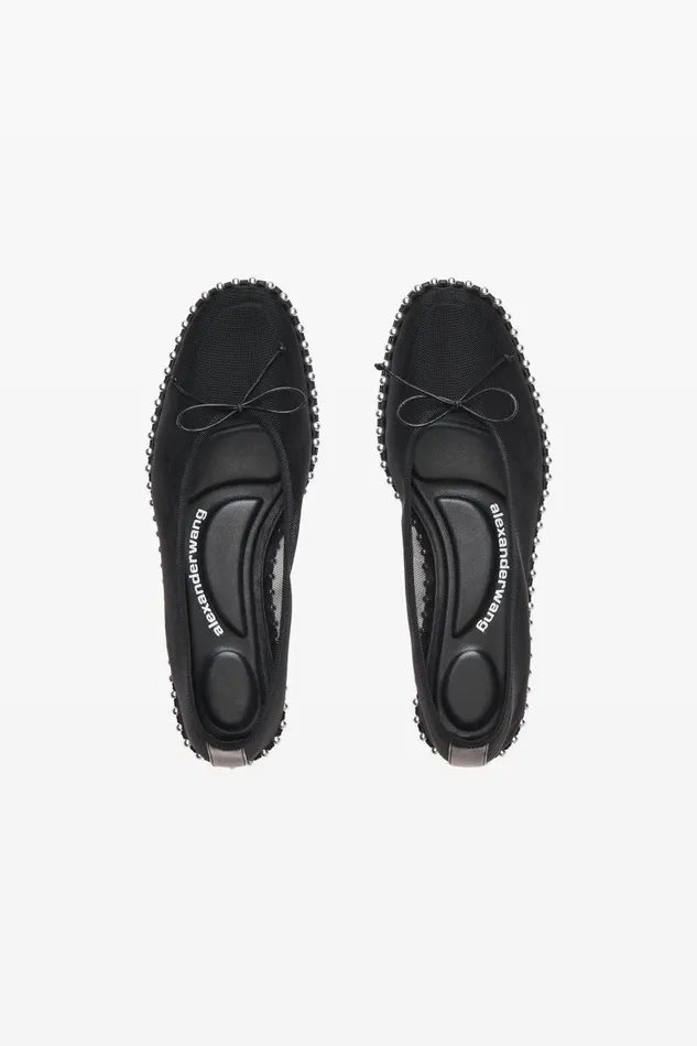 Alexander Wang Shoes Women Lina Ballchain Flat In Mesh