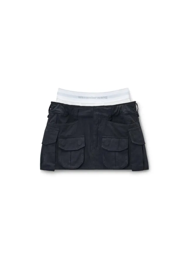 Alexander Wang Skirts Women PreStyled Cargo Skirt With Logo Elastic