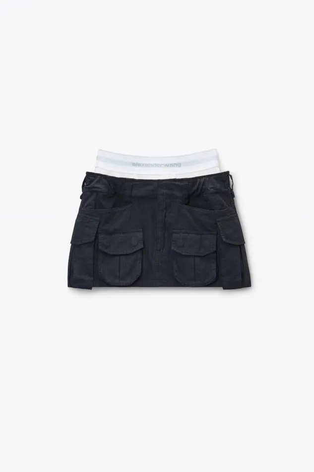 Alexander Wang Skirts Women PreStyled Cargo Skirt With Logo Elastic