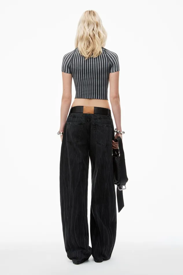 Alexander Wang Sweaters Women Polo Pullover In RibKnit