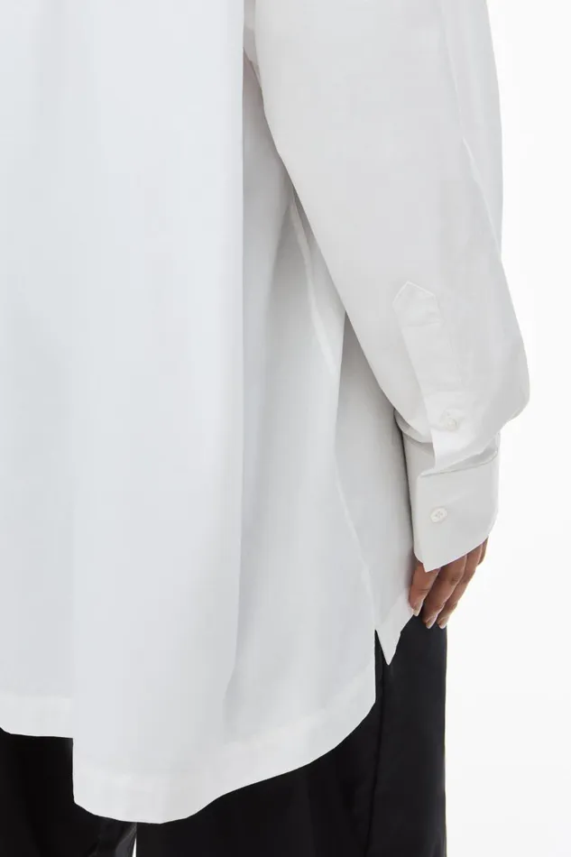 Alexander Wang Tops and Shirts Women Button Up Boyfriend Shirt In Compact Cotton With Apple Logo Patch