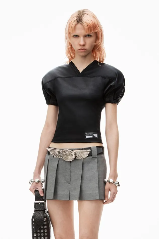 Alexander Wang Tops and Shirts Women Padded Football Jersey