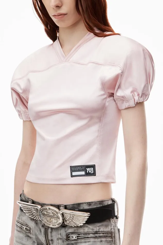 Alexander Wang Tops and Shirts Women Padded Football Jersey