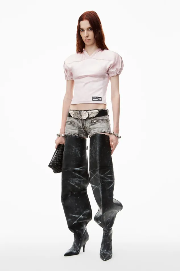 Alexander Wang Tops and Shirts Women Padded Football Jersey