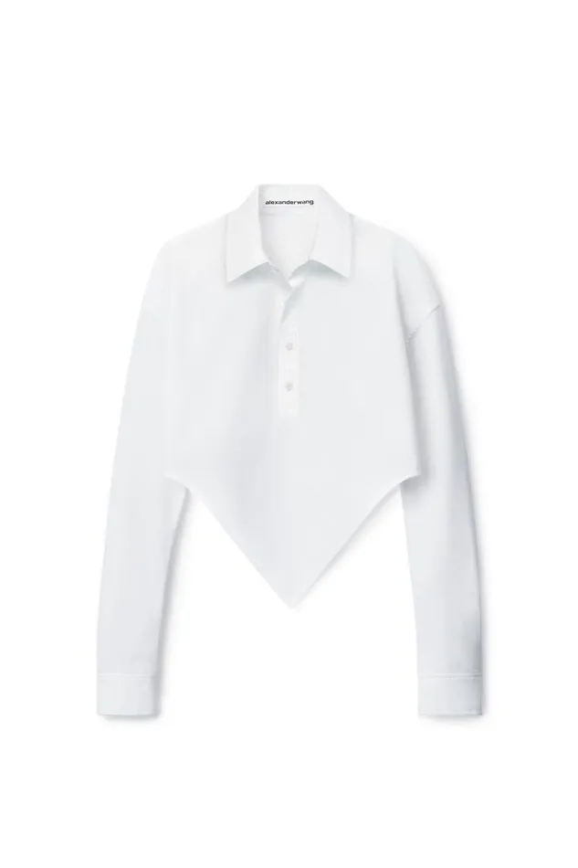 Alexander Wang Tops and Shirts Women Pointed Shirt In Organic Cotton