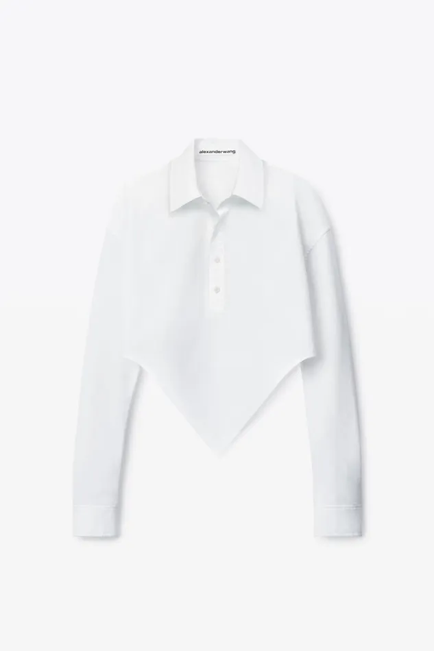 Alexander Wang Tops and Shirts Women Pointed Shirt In Organic Cotton