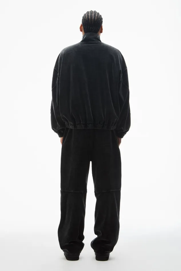 Alexander Wang UnisexWomenMen LogoEmbossed Track Jacket