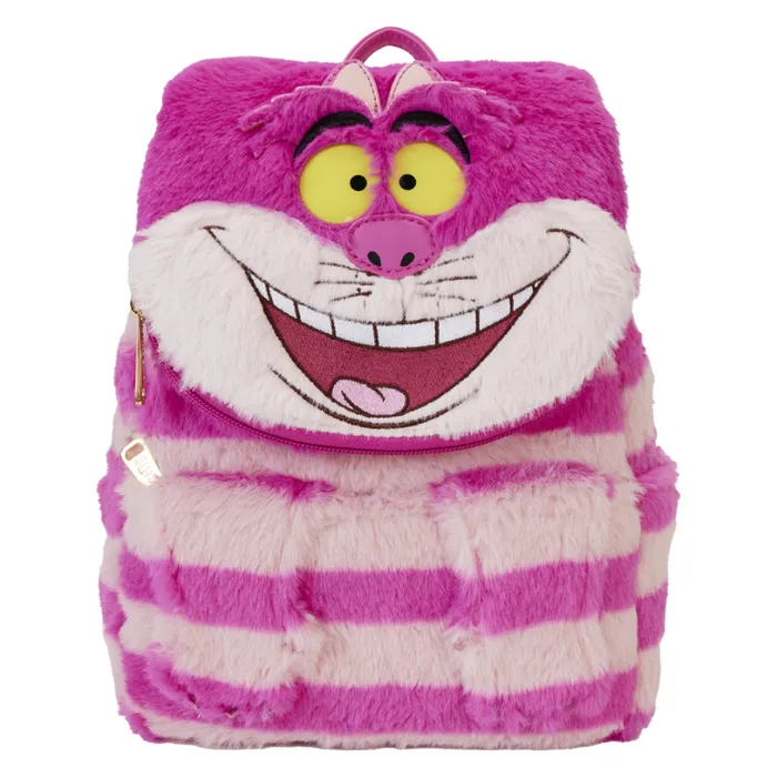Alice In Wonderland Exclusive Cheshire Cat Plush Light Up Mini Backpack Unisex Loungefly Bags and Wallets Alice In Wonderland Exclusive Cheshire Cat Plush Light Up Mini Backpack Unisex Loungefly Bags and Wallets