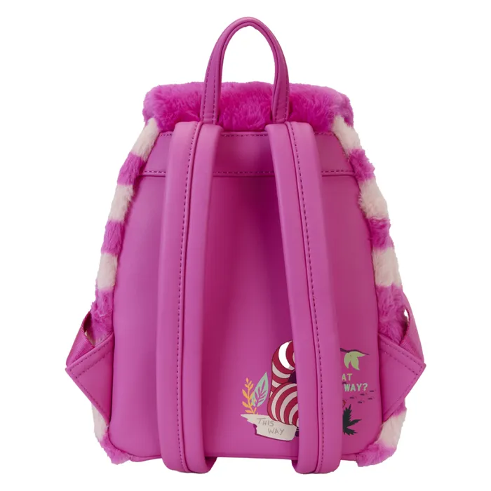 Alice In Wonderland Exclusive Cheshire Cat Plush Light Up Mini Backpack Unisex Loungefly Bags and Wallets Alice In Wonderland Exclusive Cheshire Cat Plush Light Up Mini Backpack Unisex Loungefly Bags and Wallets