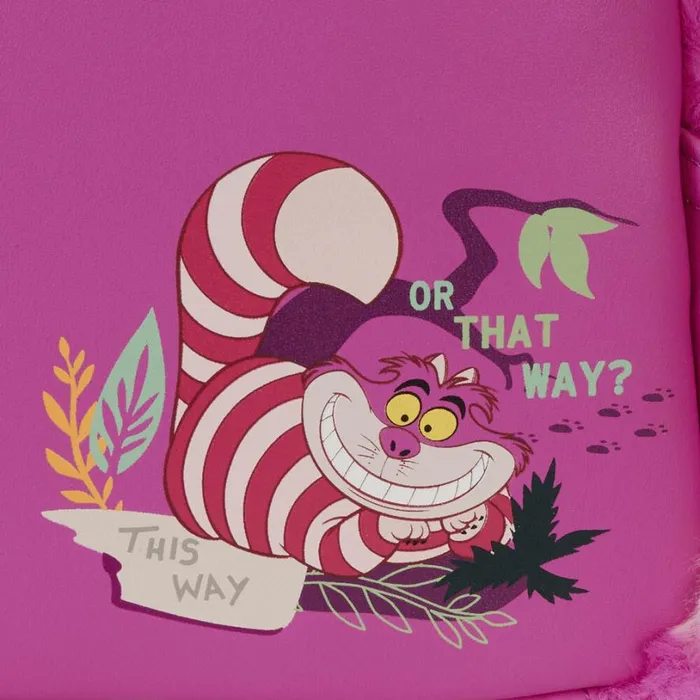 Alice In Wonderland Exclusive Cheshire Cat Plush Light Up Mini Backpack Unisex Loungefly Bags and Wallets Alice In Wonderland Exclusive Cheshire Cat Plush Light Up Mini Backpack Unisex Loungefly Bags and Wallets