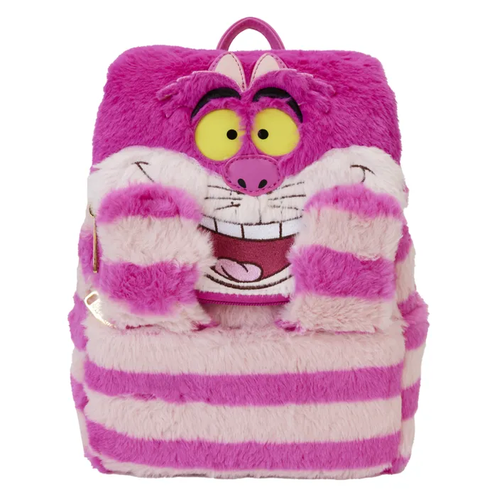 Alice In Wonderland Exclusive Cheshire Cat Plush Light Up Mini Backpack Unisex Loungefly Bags and Wallets Alice In Wonderland Exclusive Cheshire Cat Plush Light Up Mini Backpack Unisex Loungefly Bags and Wallets