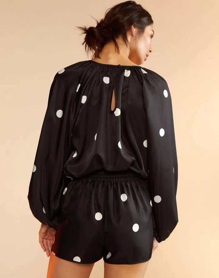 Alice Silk Shorts 8211 Blkwt Women Cynthia Rowley Bottoms
