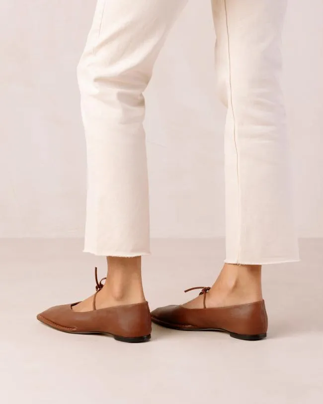 ALOHAS Ballet Flats Sway 8211 Brown Leather Ballet Flats 8211 Women