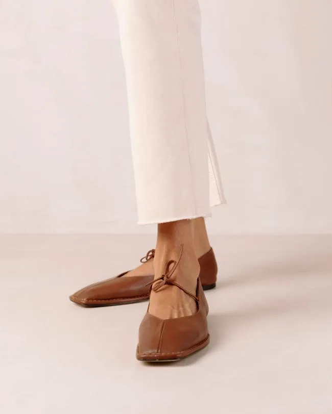 ALOHAS Ballet Flats Sway 8211 Brown Leather Ballet Flats 8211 Women