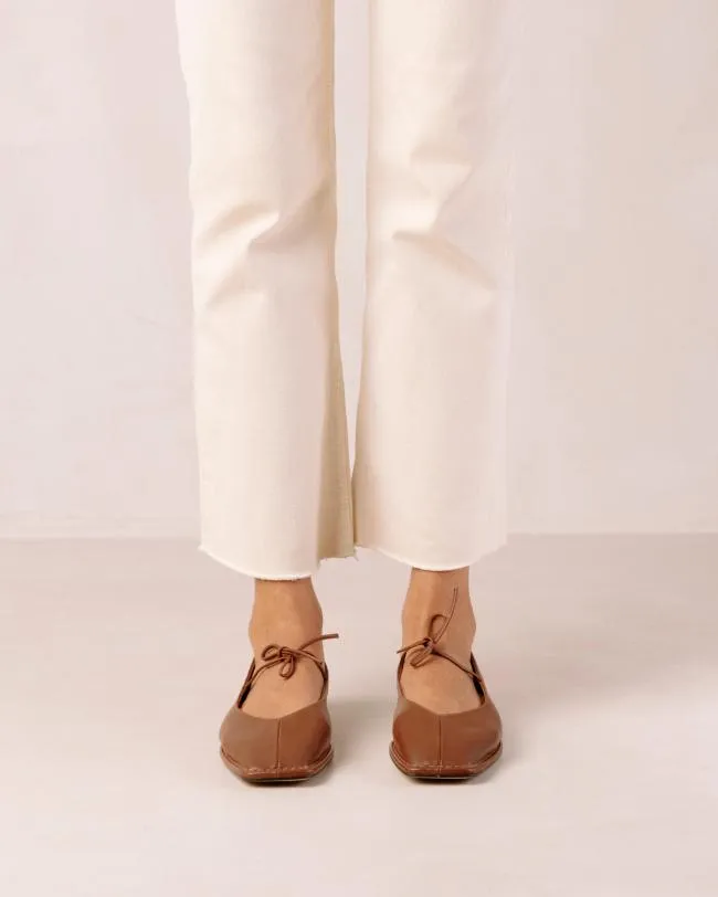 ALOHAS Ballet Flats Sway 8211 Brown Leather Ballet Flats 8211 Women