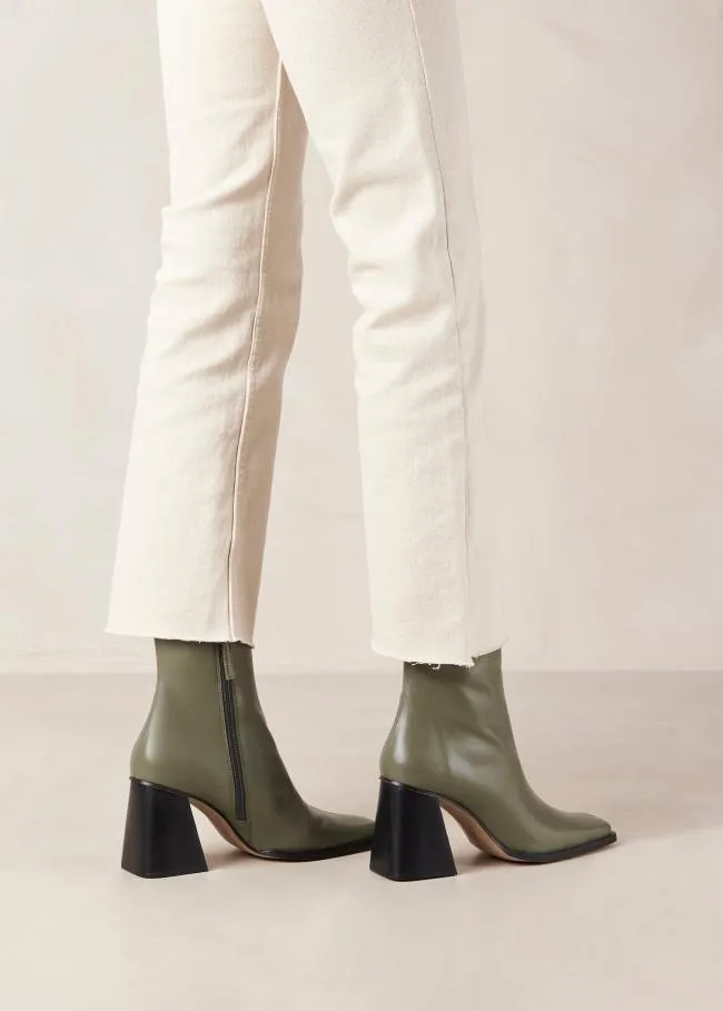 ALOHAS Boots South 8211 Green Leather Boots 8211 Women
