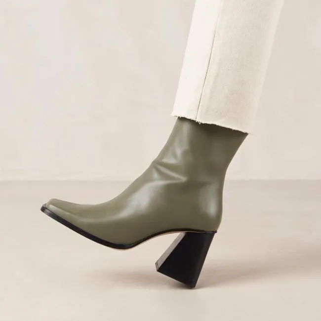 ALOHAS Boots South 8211 Green Leather Boots 8211 Women