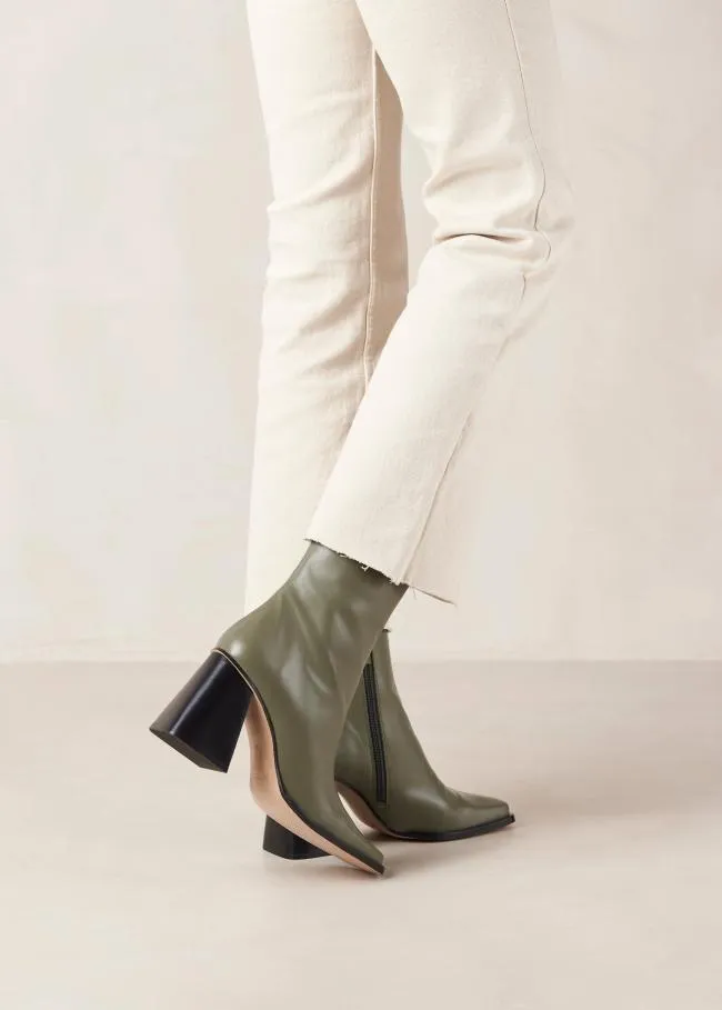 ALOHAS Boots South 8211 Green Leather Boots 8211 Women