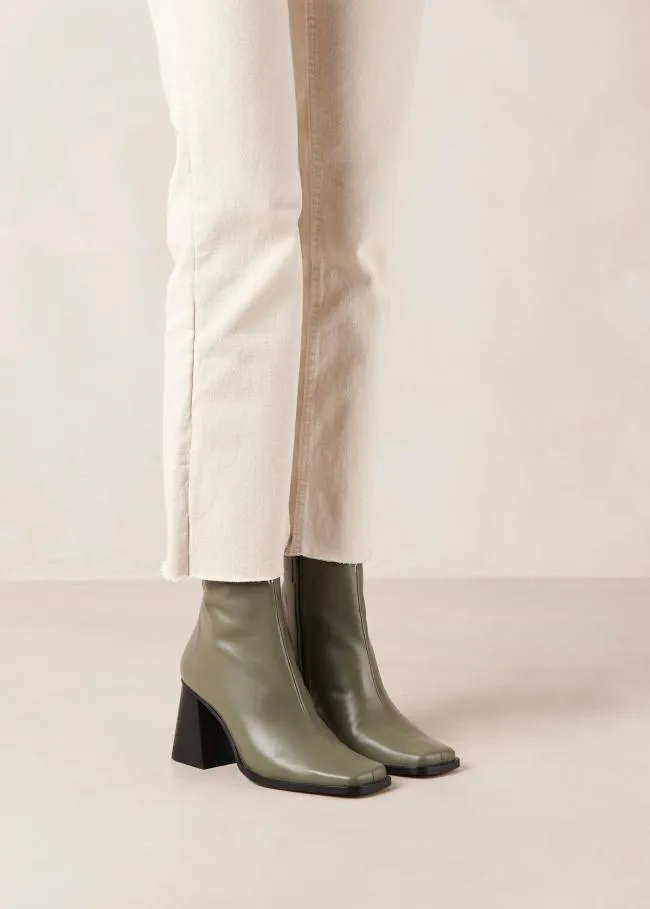ALOHAS Boots South 8211 Green Leather Boots 8211 Women