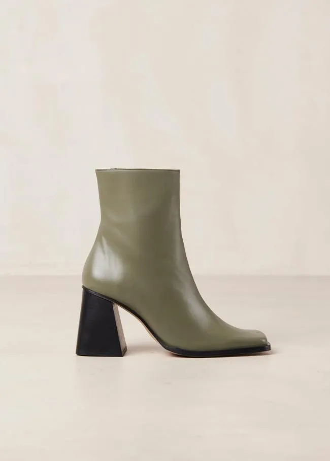 ALOHAS Boots South 8211 Green Leather Boots 8211 Women