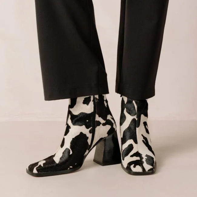 ALOHAS Boots South Cow 8211 Cow Print Leather Boots 8211 Women