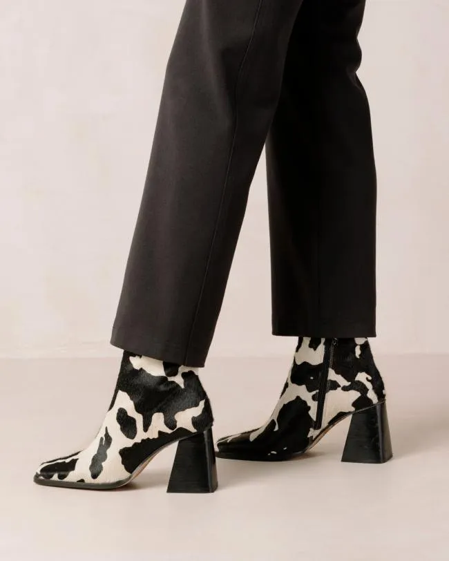 ALOHAS Boots South Cow 8211 Cow Print Leather Boots 8211 Women