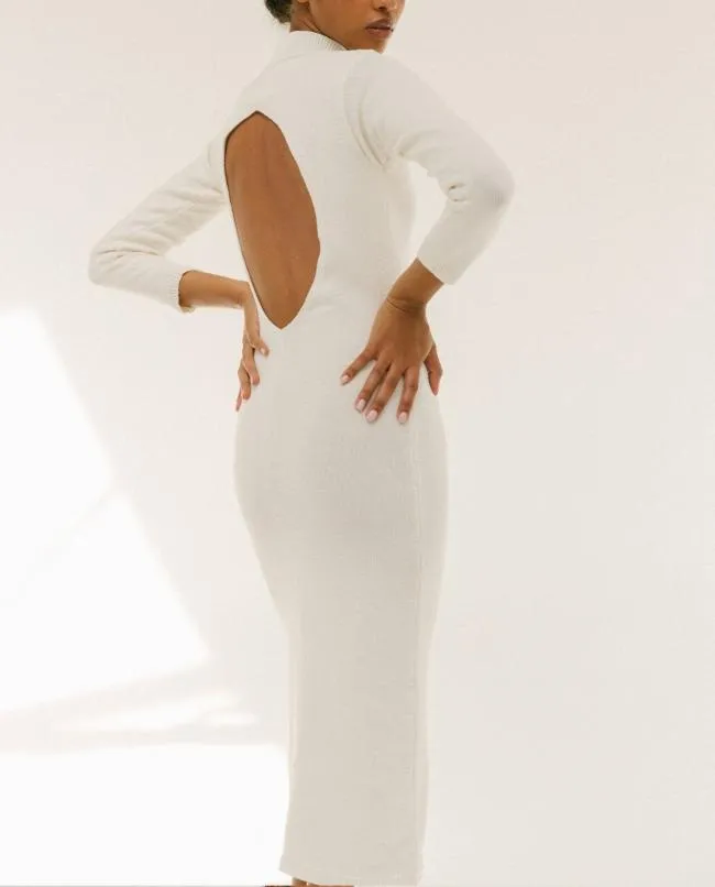 ALOHAS Dresses Conquest 8211 White Knit Dress 8211 Women