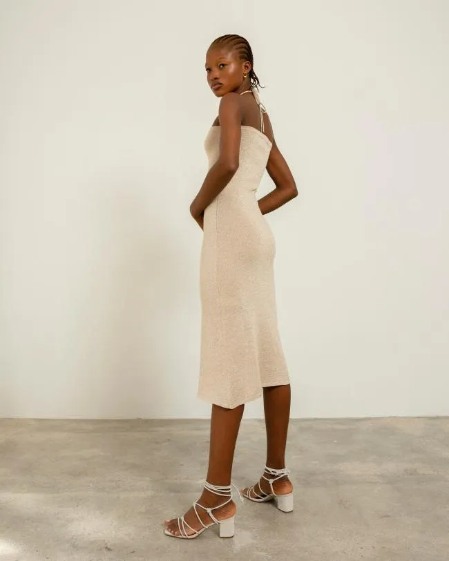 ALOHAS Dresses Dancefloor Glim 8211 White Knit Dress 8211 Women