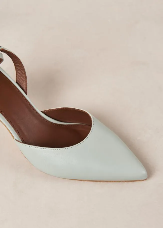 ALOHAS Heels Cinderella 8211 Green Leather Pumps 8211 Women