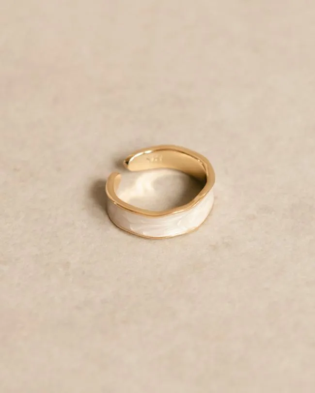 ALOHAS Jewelry Abeam 8211 White And Gold Ring 8211 Women