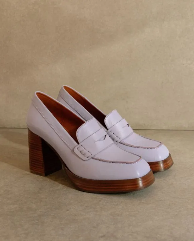 ALOHAS Loafers Busy 8211 Purple Leather Loafers 8211 Women