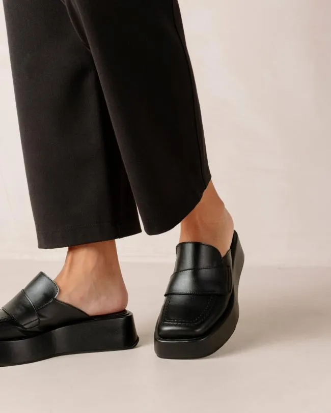 ALOHAS Loafers Tempera 8211 Black Vegan Leather Loafers 8211 Women