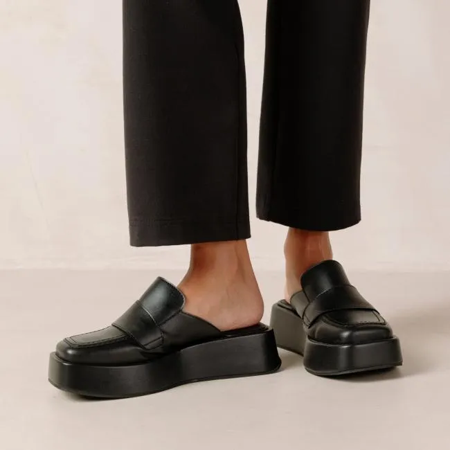 ALOHAS Loafers Tempera 8211 Black Vegan Leather Loafers 8211 Women