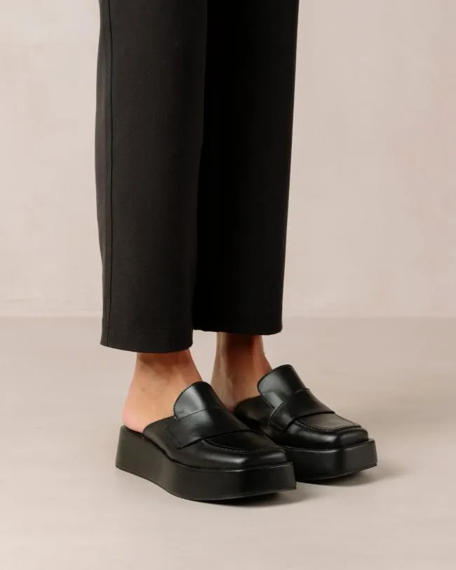 ALOHAS Loafers Tempera 8211 Black Vegan Leather Loafers 8211 Women