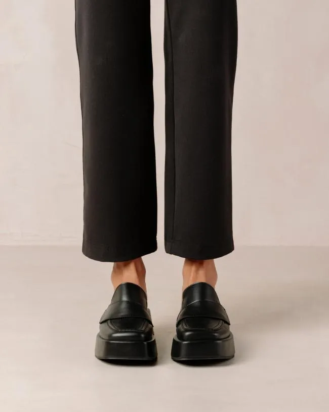 ALOHAS Loafers Tempera 8211 Black Vegan Leather Loafers 8211 Women