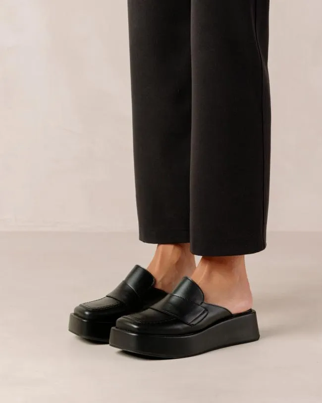 ALOHAS Loafers Tempera 8211 Black Vegan Leather Loafers 8211 Women