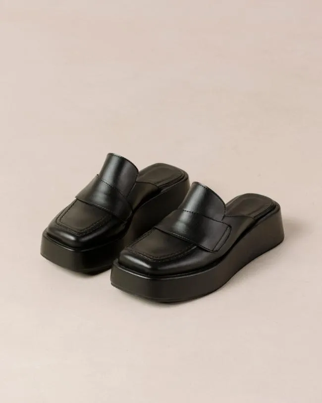 ALOHAS Loafers Tempera 8211 Black Vegan Leather Loafers 8211 Women