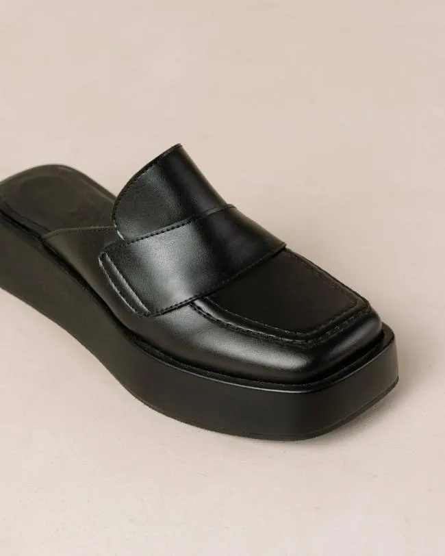 ALOHAS Loafers Tempera 8211 Black Vegan Leather Loafers 8211 Women